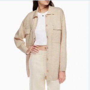 Aritzia Ronnie Shirt Jacket in Cream Size XS